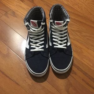 Vans hi top sneakers, practically brand new!